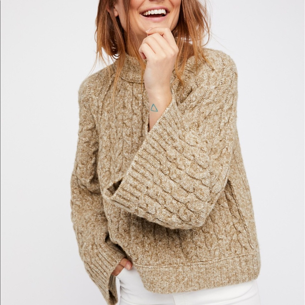 Free people snow bird pullover sweater